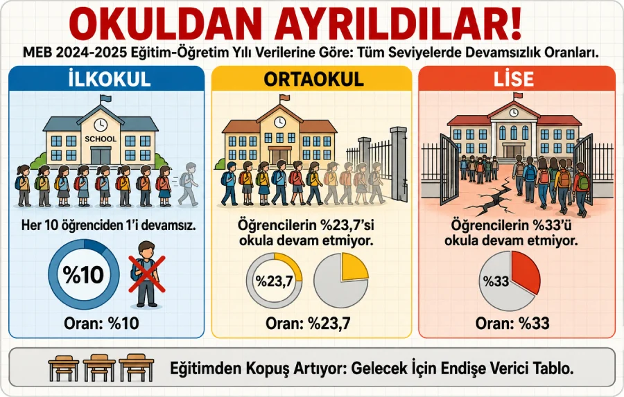 Okul terki ilkokul ve ortaokul sıralarına indi: Her 4 çocuktan biri okulda değil - Feray Aytekin Aydoğan